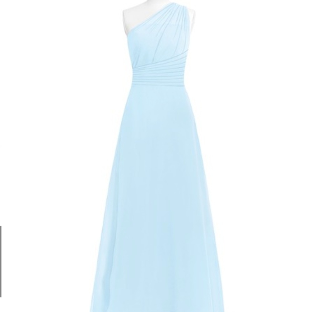 NEW Azazie Ashley Bridesmaid Dress Sky Blue